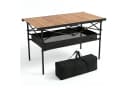 Sekey Faltbarer Campingtisch Aluminium Holzoptik Wetterfest Bild 2