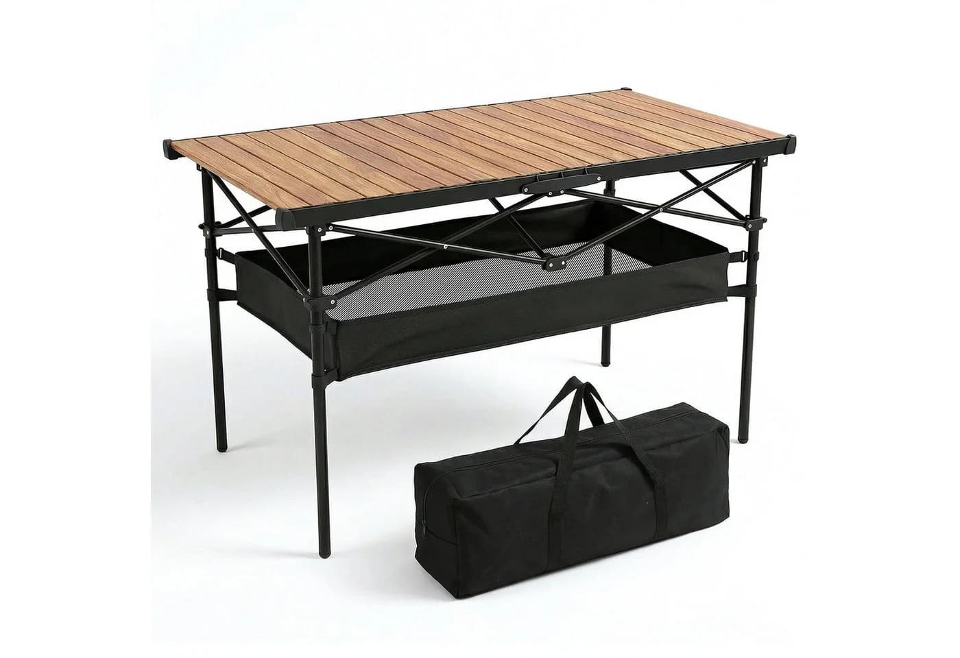 Sekey Faltbarer Campingtisch Aluminium Holzoptik Wetterfest - Bild 2