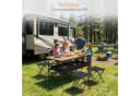 Sekey Faltbarer Campingtisch Aluminium Holzoptik Wetterfest Bild 4