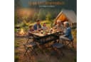 Sekey Faltbarer Campingtisch Aluminium Holzoptik Wetterfest Bild 5