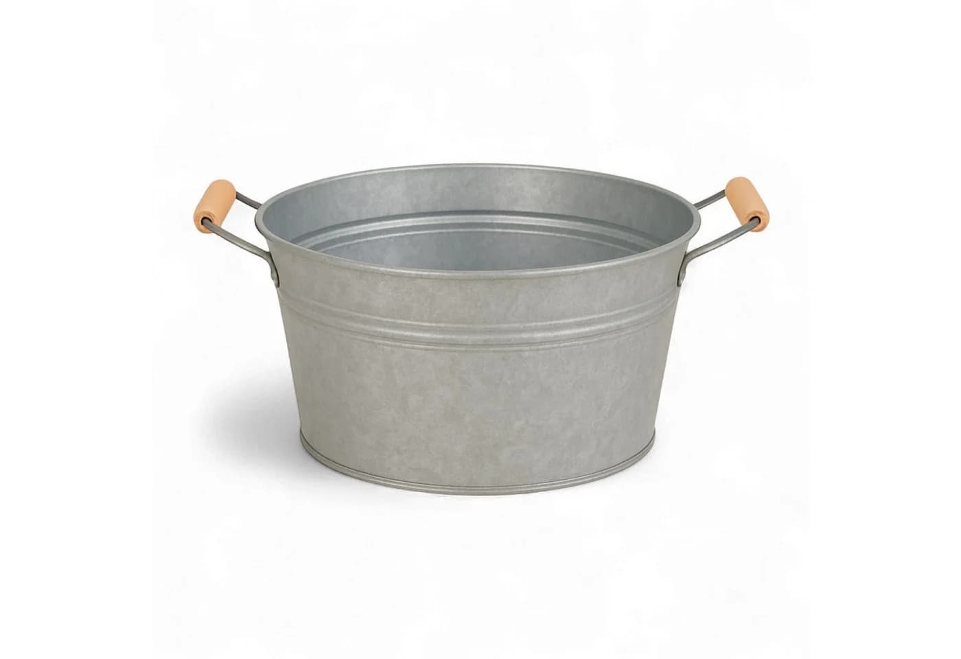 LIVLIG Zinkwanne Pflanzkübel Ø40cm Rund Metall - Bild 2