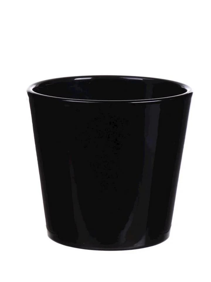 INNA-Glas Blumentopf Keramik Schwarz Ø 13,5 cm - Bild 2
