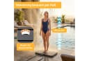 Arebos Gartendusche Outdoor Bodendusche mit Fußrad Schwarz Bild 5