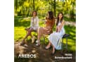 Arebos Bierzeltgarnitur 2x Klappbank Schwarz Rattan-Look Bild 5