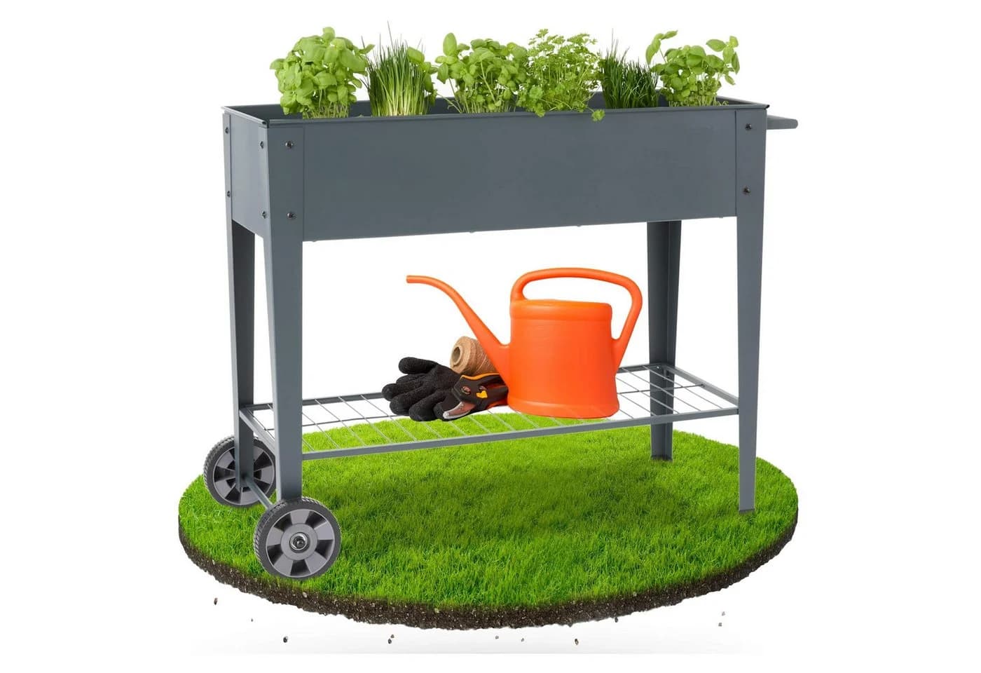 Arebos Hochbeet Metall Gemüsebeet Pflanzkasten Stahl 80 kg Fassungsvermögen 75 L - Bild 2