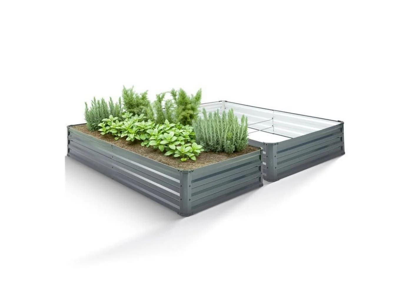 Arebos Hochbeet Metall 2er Set Gartenbeet Pflanzbeet - Bild 2