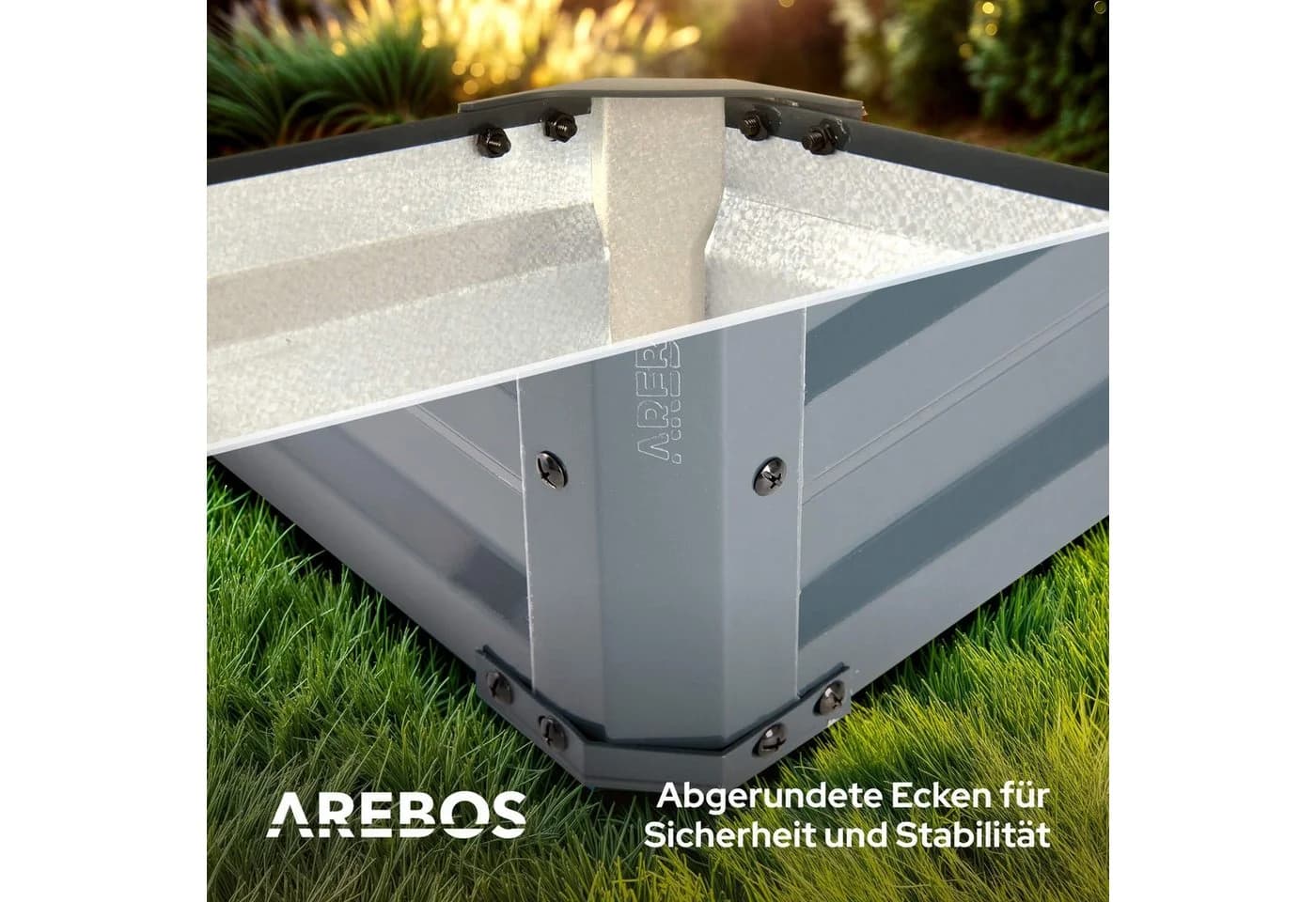 Arebos Hochbeet Gartenbeet Pflanzbeet Gemüsebeet für Garten & Terrasse - Bild 5