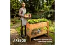 Arebos Hochbeet Holz 191,4 Liter für Kräuter, Gemüse & Blumen Bild 5