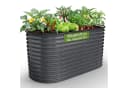 Arebos Hochbeet Metall Oval 160x80x78cm Gartenbeet für Gemüse, Kräuter & Blumen 780L Bild 2
