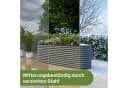 Arebos Hochbeet Metall Oval Anthrazit 240x80x78cm Bild 4
