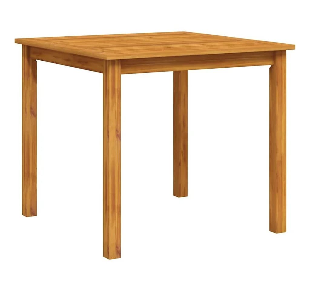 furnicato Gartentisch Esstisch aus Massivholz 85x85 cm Natur