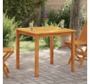 furnicato Gartentisch Esstisch aus Massivholz 85x85 cm Natur Bild 2