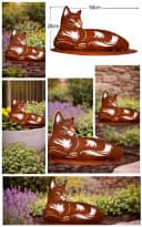 Ferrum Art Design Gartenfigur Katze Nala Edelrost Metall Bild 3