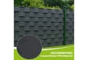 Ribelli Sichtschutzstreifen PVC Anthrazit Grau Grün 35m x 19cm mit 30 Clips Bild 4