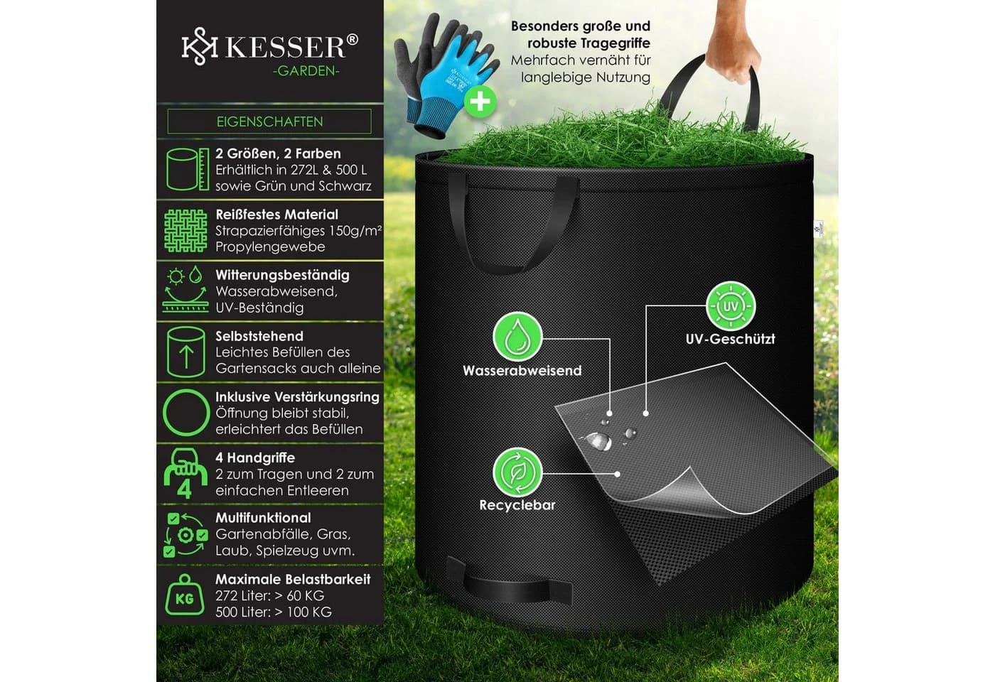 Robuster und strapazierfähiger Gartensack