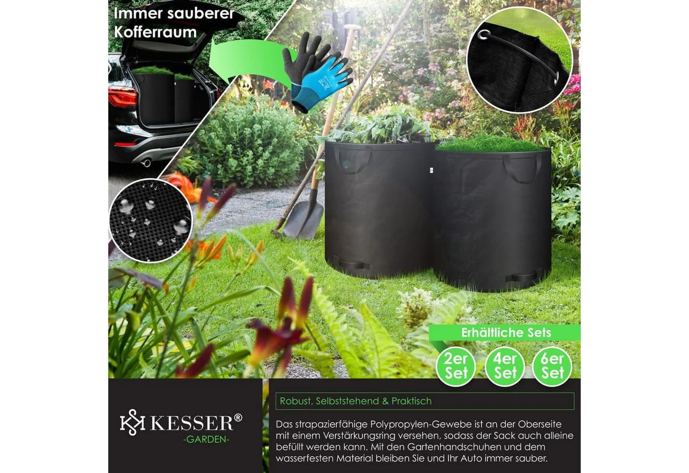 Robuster und strapazierfähiger Gartensack - Bild 4