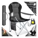 KESSER Campingstuhl Faltbar Anthrazit 150kg Tragkraft mit Taschen Bild 1