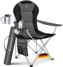 KESSER Campingstuhl Faltbar Anthrazit 150kg Tragkraft mit Taschen Bild 3
