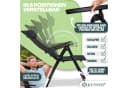 KESSER Gartenstuhl 2er Set Aluminium Hochlehner Klappstuhl mit Kopfkissen Bild 4