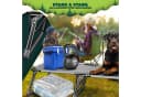 KESSER Campingliege Klappbar Grau/Blau mit Kissen Bild 5