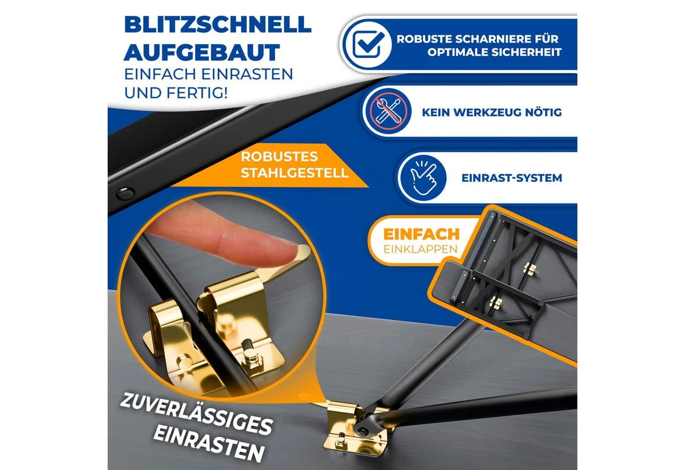 KESSER Bierzeltgarnitur 3-teilig Klappbar 2x Bierbank 1x Biertisch - Bild 5