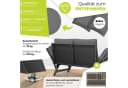 KESSER Gartenbank Polyrattan Luna Schwarz mit Liegefunktion Bild 5