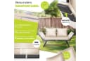 KESSER Gartenbank Polyrattan Luna Beige Multifunktional mit Liegefunktion Bild 1