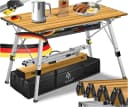 KESSER Campingtisch Faltbar Höhenverstellbar Aluminium Braun Bild 3