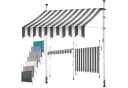 KESSER Klemmmarkise mit Handkurbel Balkon UV-beständig höhenverstellbar wasserabweisend Bild 3
