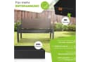 KESSER Gartenbank 2-Sitzer Braun Holzoptik mit Kissen Bild 1