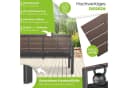 KESSER Gartenbank 2-Sitzer Braun Holzoptik mit Kissen Bild 5