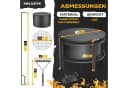 KESSER Feuerschale Ø65cm mit Grillrost & Zubehör Bild 3