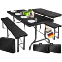 KESSER Bierzeltgarnitur 3-teilig Set Tisch & 2x Bank Buffettisch für drinnen & draußen Bild 1