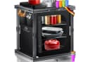 KESSER Faltbarer Campingschrank mit Aluminiumgestell Schwarz Bild 2