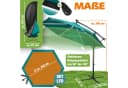 KESSER Alu Ampelschirm LED Solar mit Kurbel und Abdeckung Bild 2