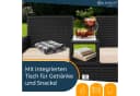 KESSER Gartenbank 2-Sitzer mit Tisch Polyrattan Beige/Schwarz Bild 3