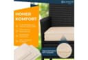 KESSER Gartenbank 2-Sitzer mit Tisch Polyrattan Beige/Schwarz Bild 4