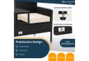 KESSER Gartenbank 2-Sitzer mit Tisch Polyrattan Beige/Schwarz Bild 5