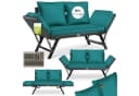 KESSER Gartenbank Polyrattan Luna mit Liegefunktion & Verstell-Funktion Bild 2