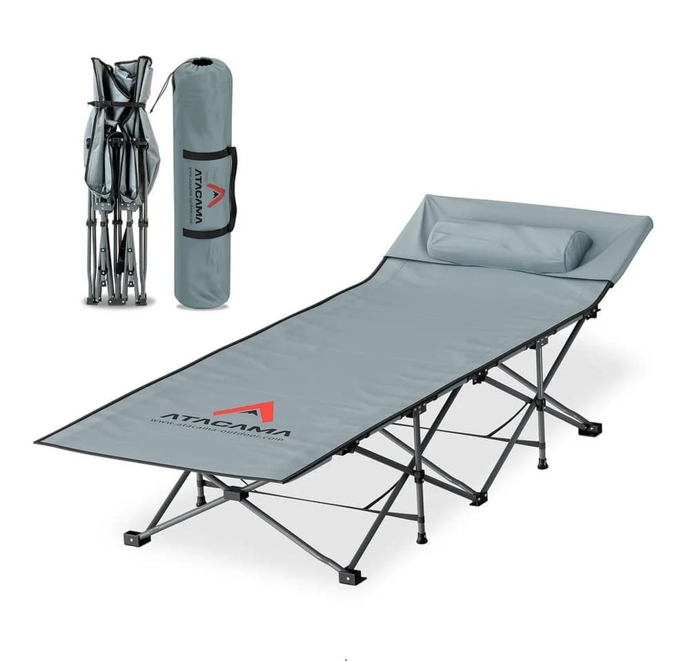 Atacama Feldbett Klappbar Campingliege Grau - Bild 3