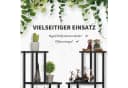Outsunny Pflanzentreppe 4 Regale Schwarz Metall Garten Balkon Bild 4