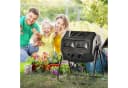 Outsunny Drehbarer Schnellkomposter 160L Schwarz Bild 2