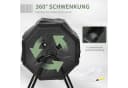 Outsunny Drehbarer Schnellkomposter 160L Schwarz Bild 5