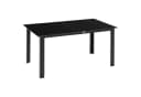 Outsunny Gartentisch Schwarz Aluminium Glas 6 Plätze Bild 1