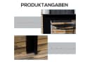 Outsunny Gartentisch Schwarz Aluminium Glas 6 Plätze Bild 5