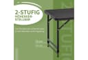 Outsunny Gartentisch Campingtisch Buffettisch Stahlgestell HDPE 118x60x74 cm Dunkelgrau Bild 5