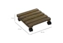 Outsunny Pflanzenroller 2er-Set mit Bremsen Massivholz Braun Bild 3