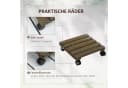 Outsunny Pflanzenroller 2er-Set mit Bremsen Massivholz Braun Bild 4