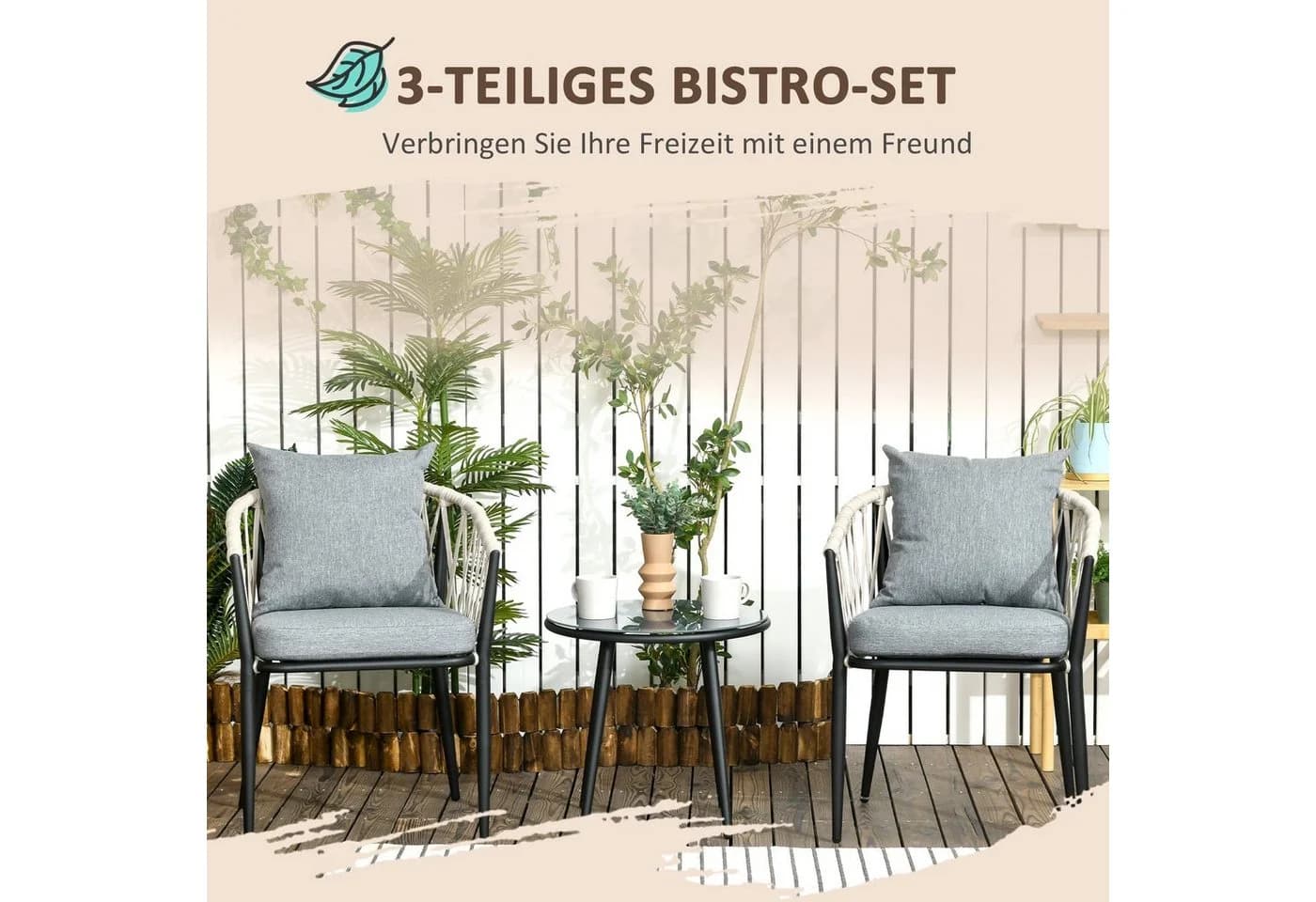 Gartenmöbelset Bistro - Bild 4