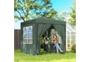 Outsunny Faltpavillon 2x2m UV-Schutz Dunkelgrün Bild 2